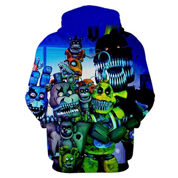Five Nights at Freddy's Hoodies for Kids Teens - 3D Boys and Girls Pullover Hoodie