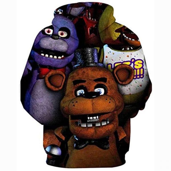 Five Nights at Freddy's Hoodies for Kids Teens - 3D Boys and Girls Pullover Hoodie