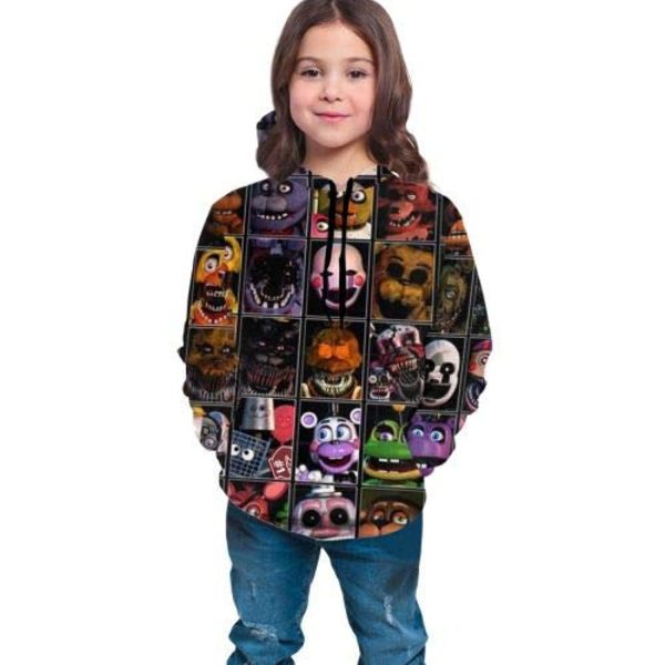 Five Nights at Freddy's Hoodies for Teens - 3D Boys and Girls Pullover Hoodie