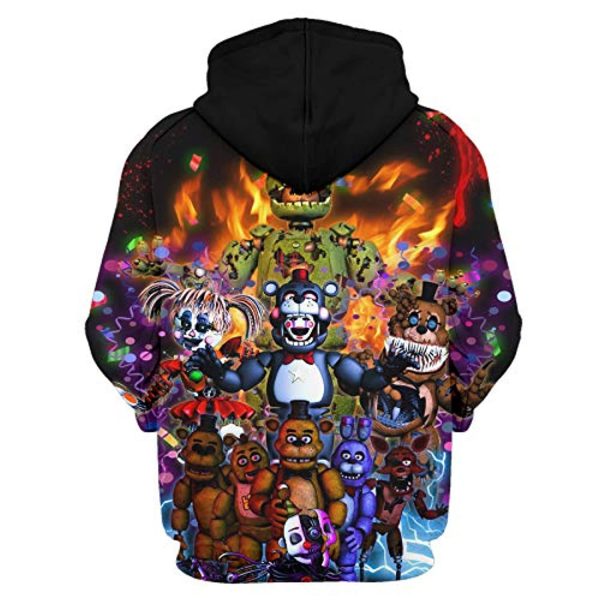 Five Nights at Freddy's Hoodies for Teens - 3D Boys and Girls Pullover Hoodie