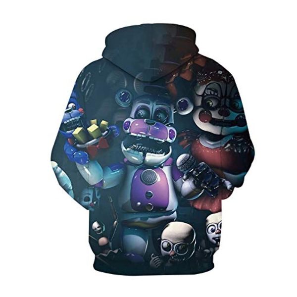 Five Nights at Freddy's Hoodies for Teens - 3D Boys and Girls Pullover Hoodie
