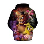 Five Nights at Freddy's Hoodies for Teens - 3D Boys and Girls Pullover Hoodie