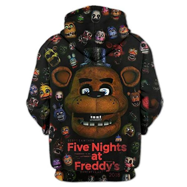 Five Nights at Freddy's Hoodies for Teens - 3D Boys and Girls Pullover Hoodie