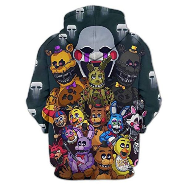 Five Nights at Freddy's Hoodies for Teens - 3D Boys and Girls Pullover Hoodie