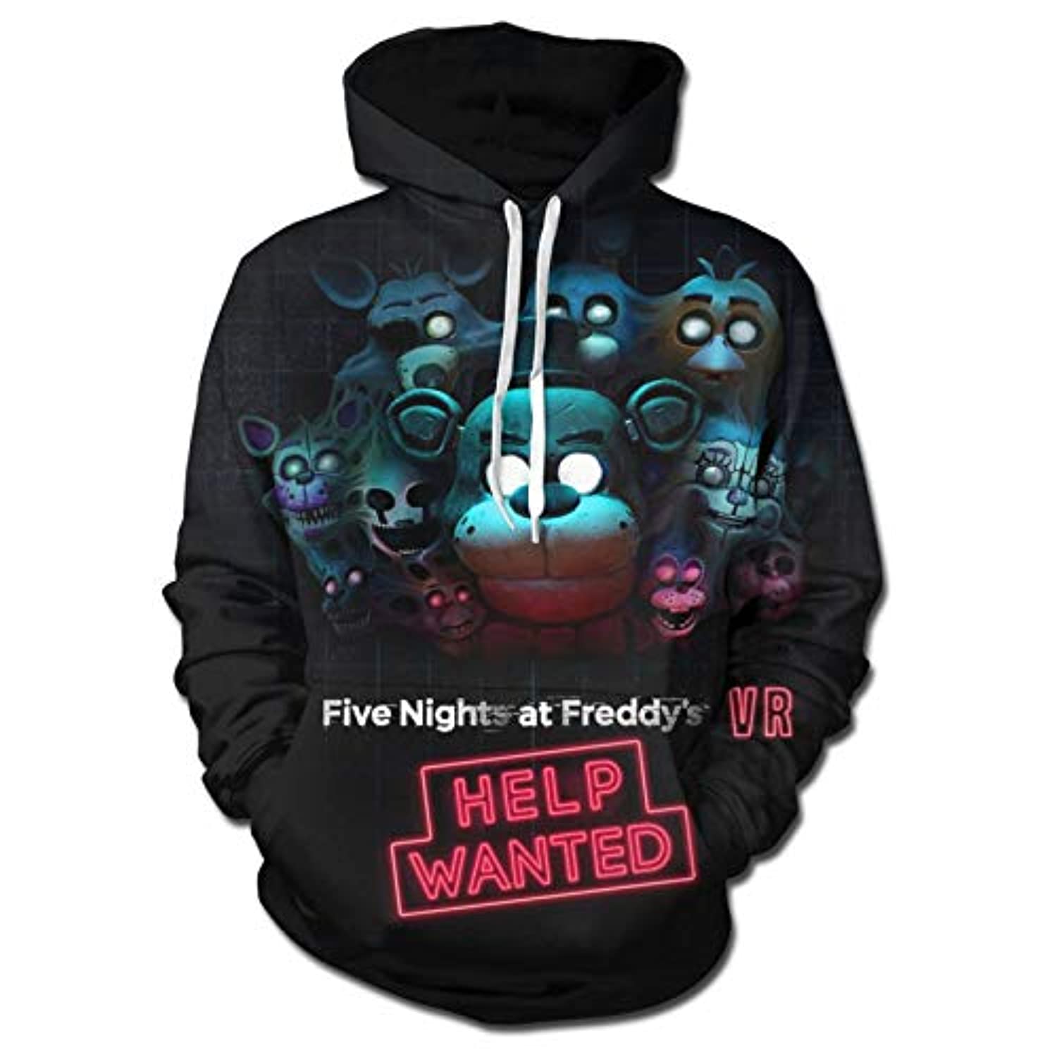 NOT Five Nights-at Freddy 3 Youth Boys Girls 3D Print Pullover Hoodies Hooded Seatshirts Sweaters