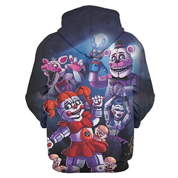 Five Nights at Freddy's Hoodies for Teens - 3D Boys and Girls Pullover Hoodie