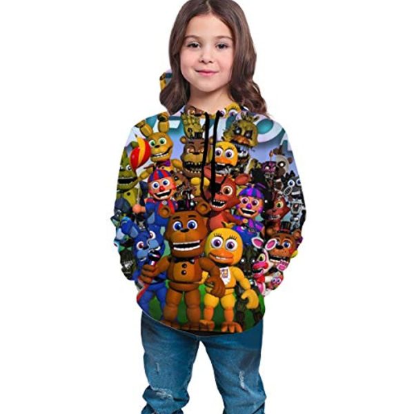 Five Nights at Freddy's Hoodies for Teens - 3D Boys and Girls Pullover Hoodie