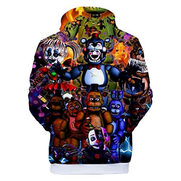 Five Nights at Freddy's Hoodies for Teens - 3D Boys and Girls Pullover Hoodie