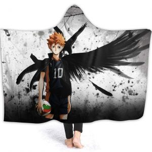 Flannel Hooded Blanket - Anime Haikyu! Passionate Volleyball Blankets