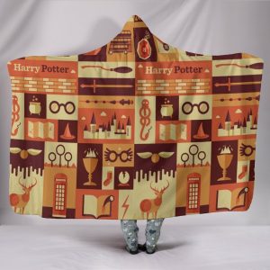 Fleece Hooded Blankets - Cartoon Style Series Super Cool Fleece Hooded Blanket