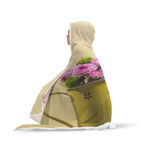 Flowers Hooded Blanket - Yellow Watering Blanket