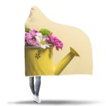 Flowers Hooded Blanket - Yellow Watering Blanket