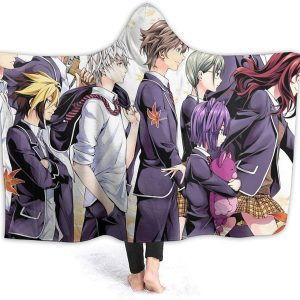 Food Wars Shokugeki No Soma Blanket - Warm Throw Fleece Flannel Hooded Blanket