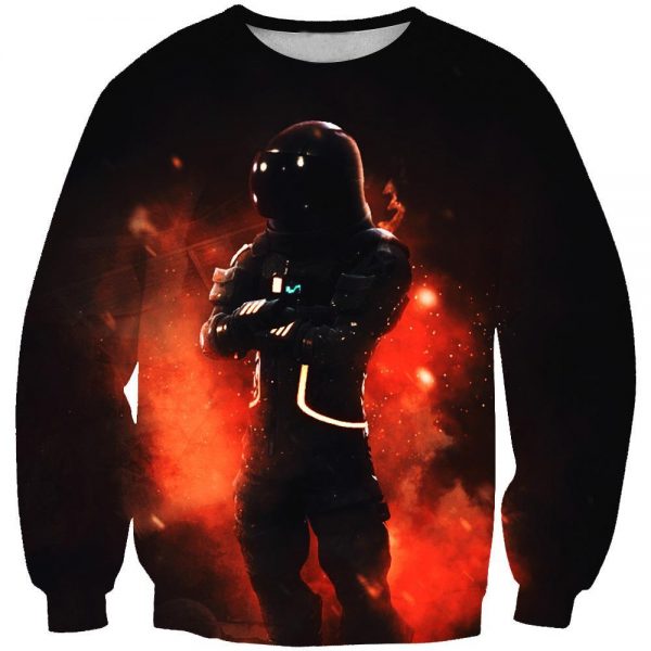 Fortnite Astronaut Hoodies - Astronaut Skin Black Pullover Hoodie