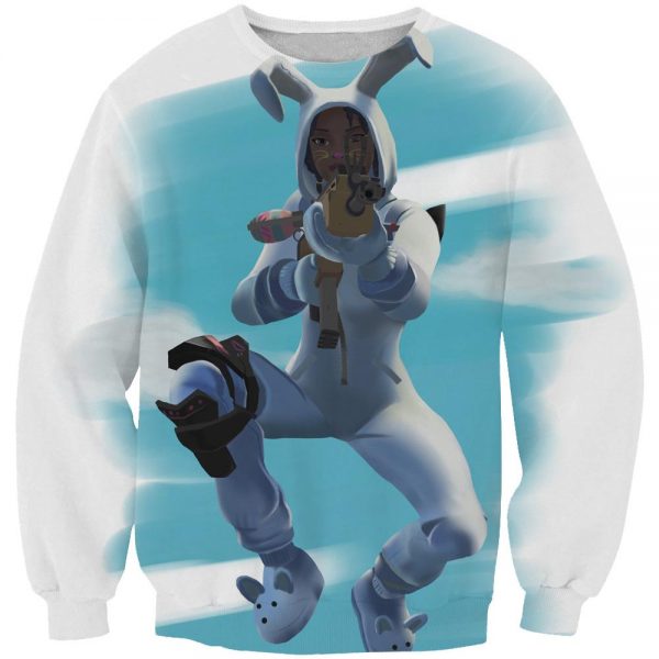 Fortnite Bunny Brawler Skin Hoodie - Fortnite Pullover Hoodie