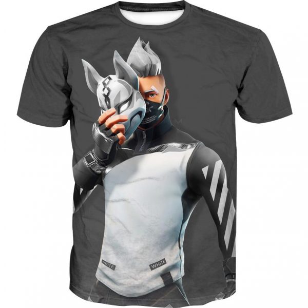 Fortnite Drift Hoodies - Cosplay Off White Drift Grey Hoodie