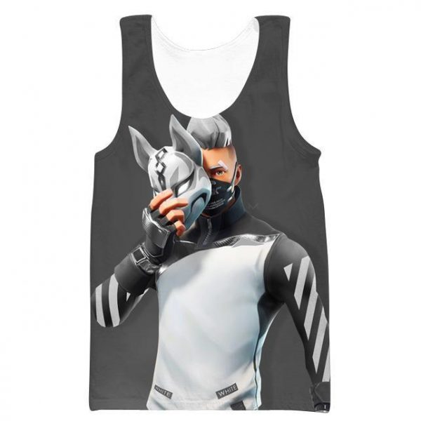 Fortnite Drift Hoodies - Cosplay Off White Drift Grey Hoodie