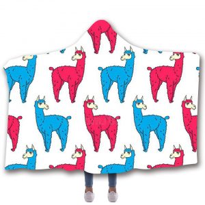 Fortnite Hooded Blankets - Fortnite Alpaca Cute Fleece Hooded Blanket