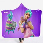 Fortnite Hooded Blankets - Fortnite BRITE BOMBER and Rainbow Horse Fleece Hooded Blanket
