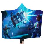 Fortnite Hooded Blankets - Fortnite BRITE BOMBER Blue Fleece Hooded Blanket