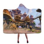 Fortnite Hooded Blankets - Fortnite Constructor Castle Fleece Hooded Blanket