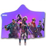 Fortnite Hooded Blankets - Fortnite CyberPunk Heroes Fleece Hooded Blanket