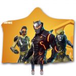 Fortnite Hooded Blankets - Fortnite Omega Yellow Super Cool Fleece Hooded Blanket