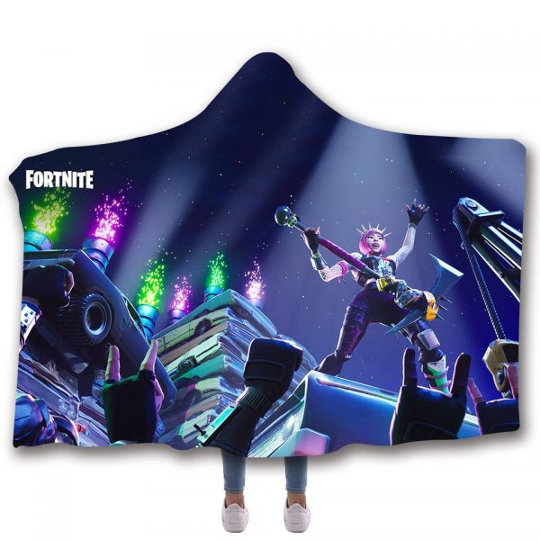 Fortnite Hooded Blankets - Fortnite Power Chord Fleece Hooded Blanket