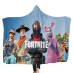 Fortnite Hooded Blankets - Fortnite Rabbit Raider Jonesy and REX Fleece Hooded Blanket