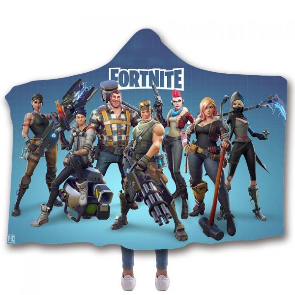 Fortnite Hooded Blankets - Fortnite Role Combination Fleece Hooded Blanket