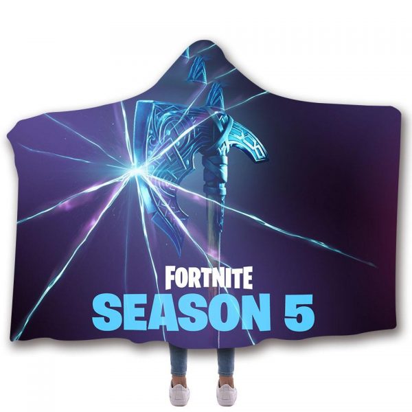 Fortnite Hooded Blankets - Fortnite Season 5 New Weapon Fleece Hooded Blanket