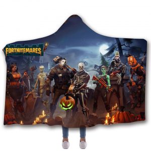 Fortnite Hooded Blankets - Halloween New Hero Forces Fleece Hooded Blanket