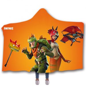 Fortnite Hooded Blankets - Rex and Jungle Scout Fleece Hooded Blanket