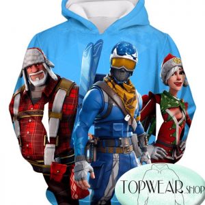 Fortnite Hoodies - Alpine Ace and Christmas Skin 3D Hoodie