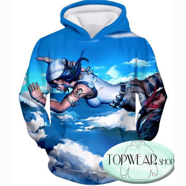 Fortnite Hoodies - Battle Royale Landing Gameplay 3D Zip Up Hoodie