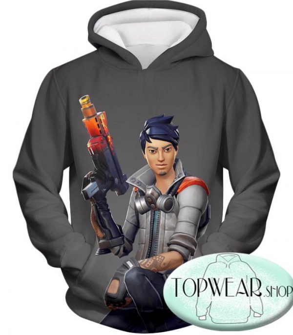 Fortnite Hoodies - Battle Royale Shock Specialist 3D Zip Up Hoodie