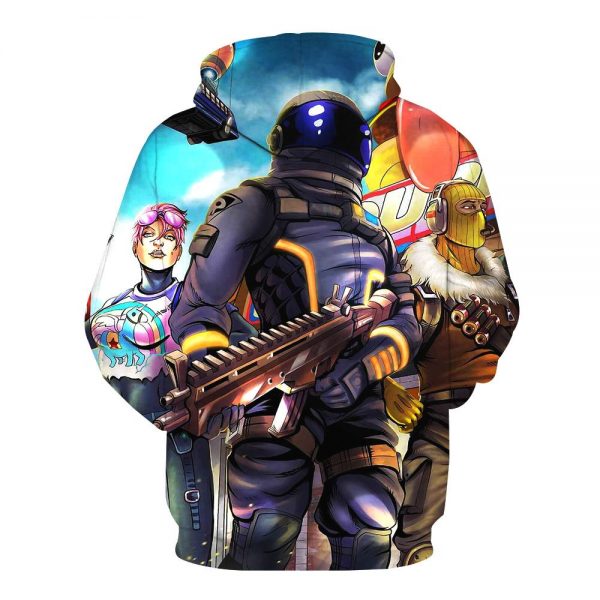 Fortnite Hoodies - Dark Bomber Raptor Dark Vanguard 3D Hoodie