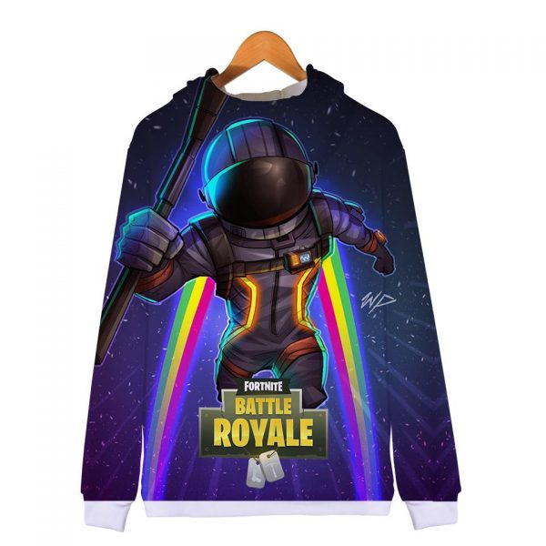 Fortnite Hoodies - Dark Vanguard 3D Zip Up Hoodie