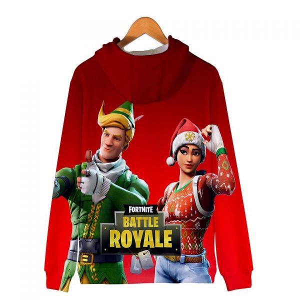 Fortnite Hoodies - Fortnite Game Christmas Series Christmas Dress Up 3D Hoodie
