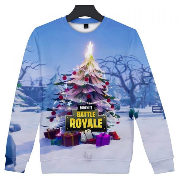 Fortnite Hoodies - Fortnite Game Christmas Series Christmas Tree Super Cool 3D Hoodie