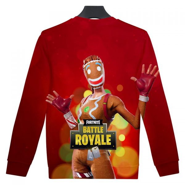 Fortnite Hoodies - Fortnite Game Christmas Series Super Cute Red 3D Hoodie