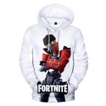 Fortnite Hoodies - Fortnite Game Series Game Character Robot White Hoodie