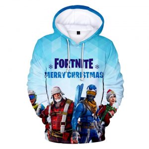 Fortnite Hoodies - Fortnite Game Series Merry Christmas Super Cool 3D Hoodie