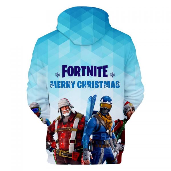 Fortnite Hoodies - Fortnite Game Series Merry Christmas Super Cool 3D Hoodie