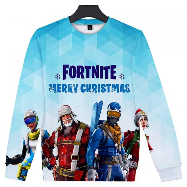 Fortnite Hoodies - Fortnite Game Series Merry Christmas Super Cool 3D Hoodie
