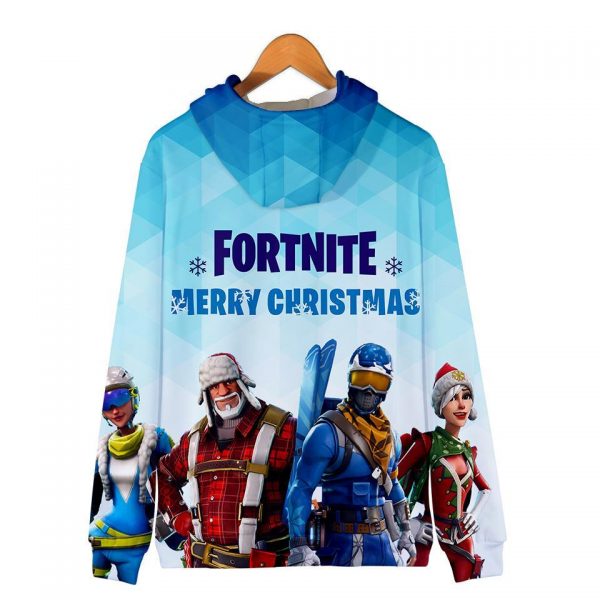 Fortnite Hoodies - Fortnite Game Series Merry Christmas Super Cool 3D Hoodie