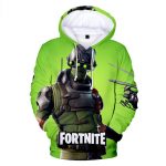 Fortnite Hoodies - Fortnite Game Series Season 8 NEW Game Character Green Hoodie