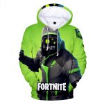 Fortnite Hoodies - Fortnite Game Series Season 8 NEW Hero Super Cool Green Hoodie