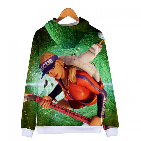 Fortnite Hoodies - Fortnite Rescue 3D Zip Up Hoodie