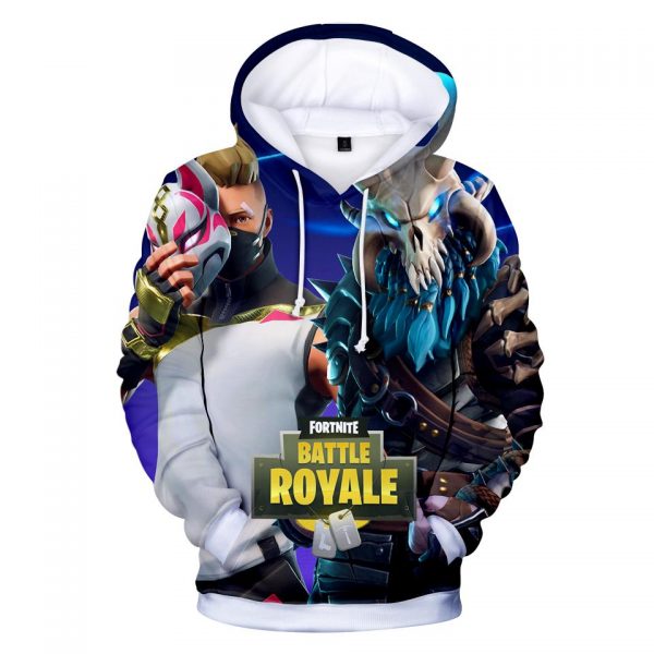 Fortnite Hoodies - Fortnite Sky Fox Hero Mask 3D Hoodie